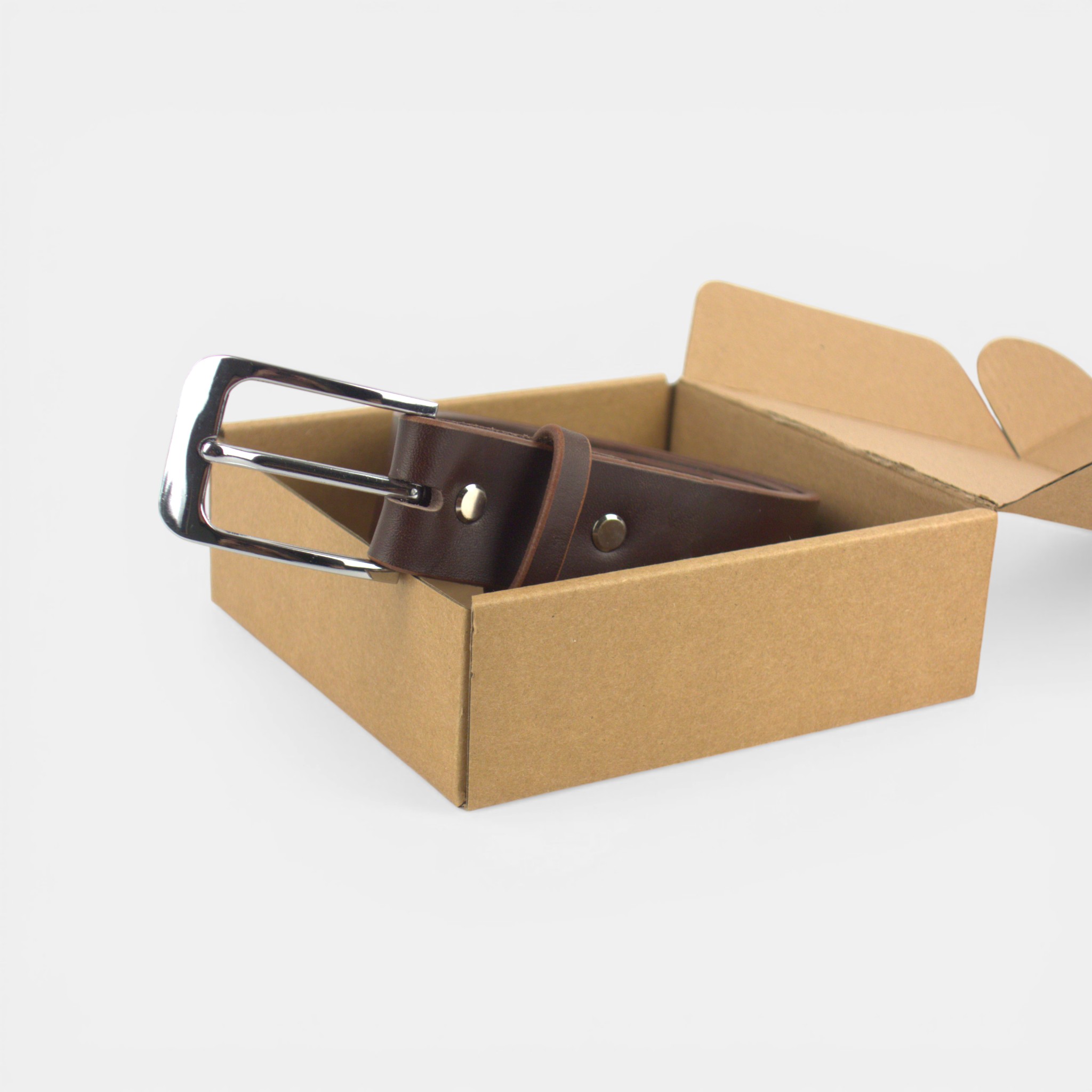 Dark Brown belt in box